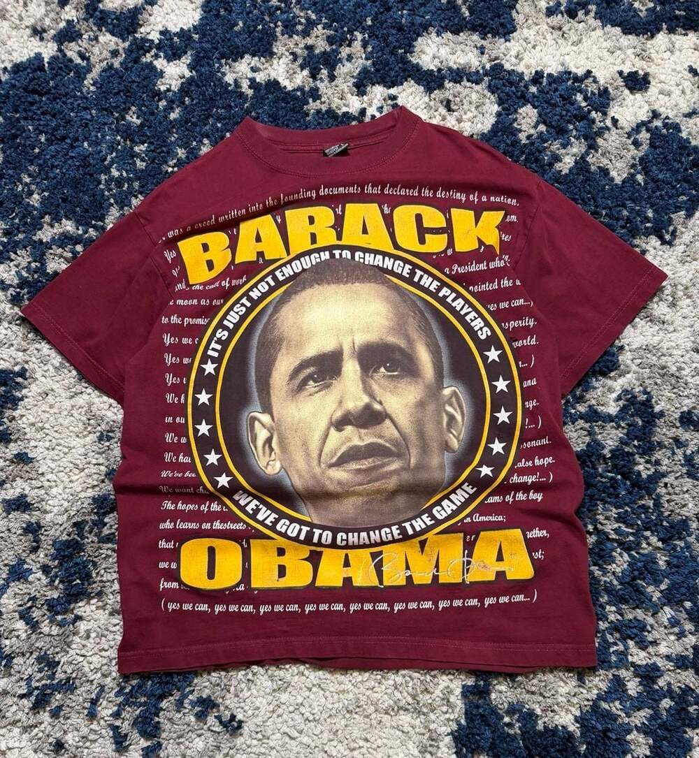 Barack Obama 'I'm Asking You To Believe' Graphic T-Shirt Maroon